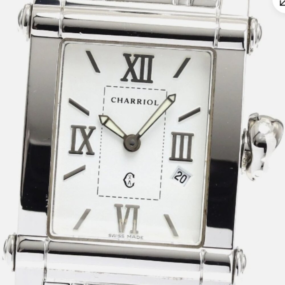 PHILLIPE CHARRIOL Columbus CCSTRH8 Date white Dial Quartz Men's Watch